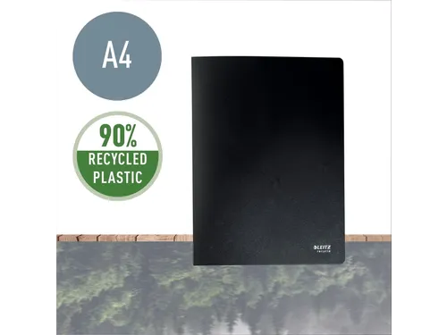 Showmap Leitz Recycle A4 20 tassen gerecycled PP zwart