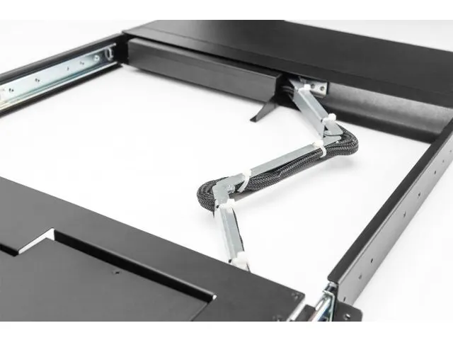 43,2cm HD TFT-console 16-poorts VGA KVM Brits toetsenbord zwart