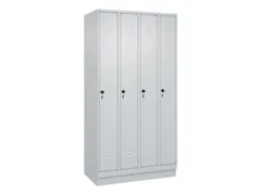 locker,HxBxD 1950x1000x500mm,4vak,vak B 250mm,draaigrendel,sokkel