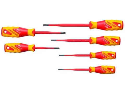 GEDORE VDE 2162-2172 PZ-06 VDE-schroevendraaierset SLIM DRIVE,6-delig