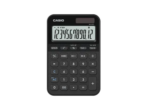 Rekenmachine Casio MS-20YC-BK zwart