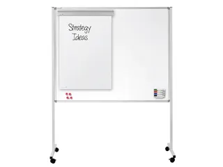 Multiboard mobile XL Met Grijs Prikbord 120x150cm - 1