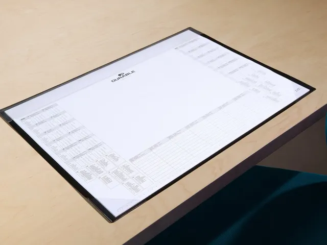 Schrijfonderlegger 600x430mm kalender PP zwart