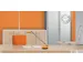 Wandklok Unilux Attraction Ø 22cm lichtgrijs/wit