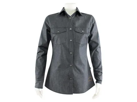 T'riffic dames werkhemd, zwart, maat XL, per stuk