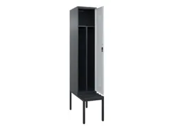 locker met bank,voor scheiding van kleding,HxBxD 2120x400x815mm,1vak