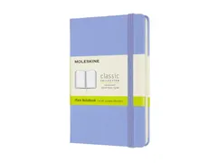 Notitieboek Moleskine pocket 90x140mm blanco hard cover hydrangea blue