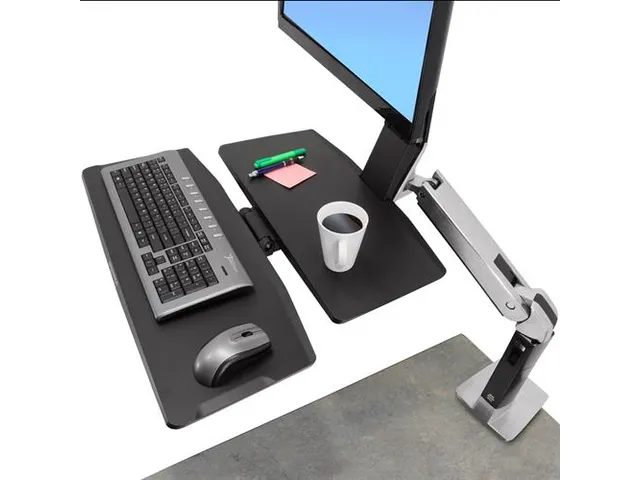 Zit Sta Bureau WorkFit-A Enkele LD met werkblad