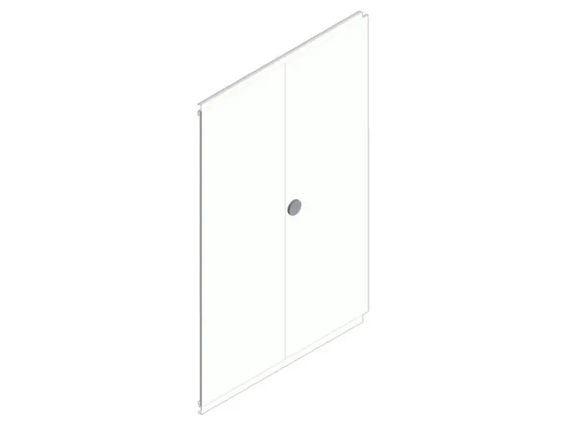 dubbele vleugeldeur,v. inhaakstelling,HxB 2000x1300mm,draaigreep