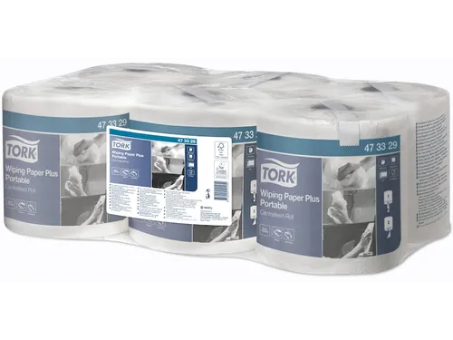 Tork 473329 Poetspapier M2 Centerfeed 2-laags Portable Wit