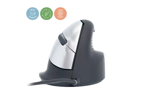 Ergonomische muis R-Go HE Break Large Rechts bedraad Zwart