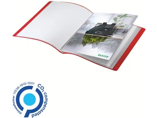 Recycle showalbum A4 40 hoezen rood