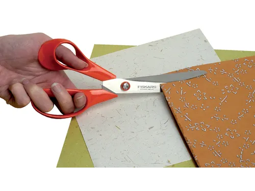 Schaar Fiskars Classic universeel 21cm links rood