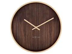 Wandklok NeXtime Oslo 30 cm bruin