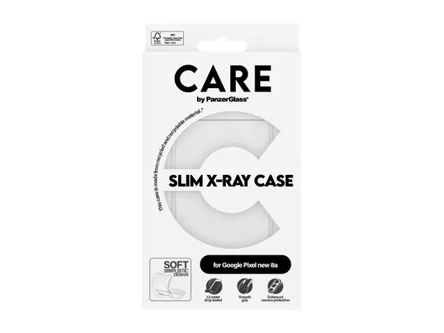 PanzerGlass CARE by X-Ray Case Google Pixel 9a, Hoes, Google, Go