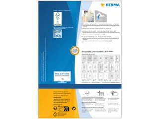HERMA 10311 Verwijderbaar Adresetiket A4 99,1x42,3mm Wit 1200 stuks - 2