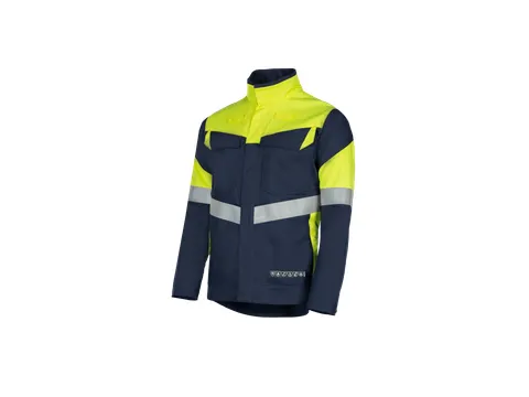 Sioen 603U ECO werkjas Norwan ARC Marine/Fluogeel maat S