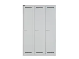 garderobekast,HxBxD 1850x1200x500mm,3vak,vak B 300mm,cil.-slot