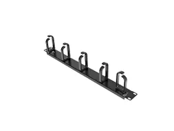 1U 19inch metalen rackmount kabelmanagement paneel