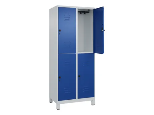 dubbeldekse locker,HxBxD 1950x800x500mm,2x2vak.,vak B 400mm