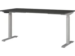 Elektrisch ihv bureau,HxBxD 720-1200x1600x800mm,blad grafiet