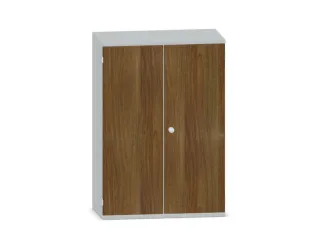 Kantoorkast 1150x800x430mm Decor Romp Lichtgrijs Decor Front Noten - 1