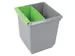 Inzetbak voor vierkante tapse papierbak groen