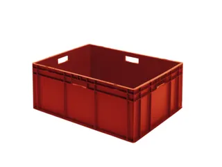 Euronorm Stapelkrat 320x800x600mm 127liter Wanden/bodem Gesloten Rood - 1