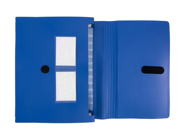 Documentenmap Accordeon Blauw 12-Vaks