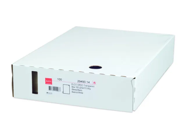 Transparant L-map A4 wit 100 stuks