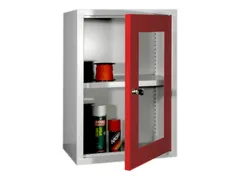 Hangkast 600x400x300mm Achterwand Glad Ral 7035 Front Ral 3000