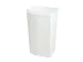 Pedaalemmer met zakhouder Wit 60 liter
