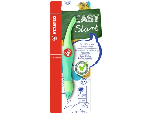 Rollerpen STABILO Easyoriginal rechts M pastel vleugje mint blister