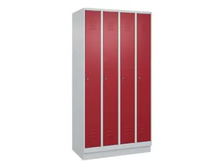 locker,HxBxD 1950x1000x500mm,4vak,vak B 250mm,cil.-slot,sokkel - 1