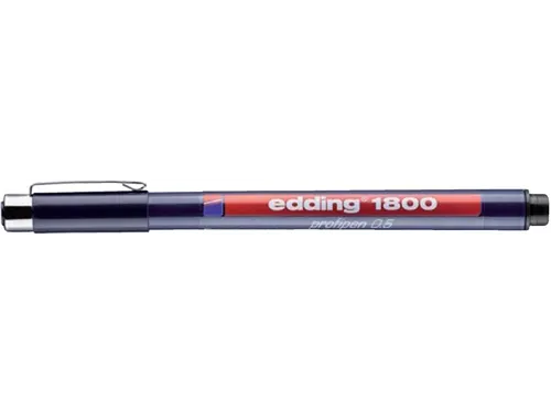 Fineliner edding 1800 zwart 0.5mm