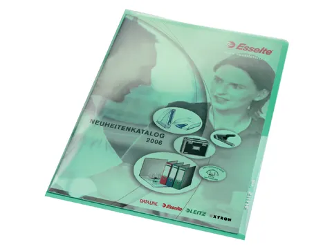 L-map Leitz premium A4 0.15mm PVC groen