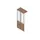 Vitrinekast 2000X900X450Mm Glazen Deuren 4X Vloer Romp Wit Canaletto
