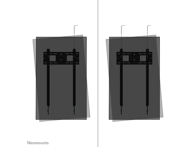 Neomounts LEVEL-750 WL30-750BL18P Vlakke heavy duty muurbeugel - 50-98