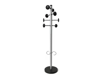 Kapstok met parapluhouder 8 haken zwart - 1