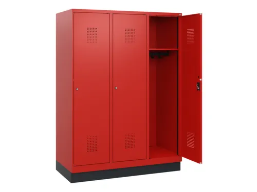 schoollocker,HxBxD 1630x1200x500mm,3vak,vak B 400mm,cil.-slot,sokkel