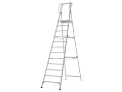 platformladder,bordes HxBxD 2800x440x400mm,12treden,aluminium