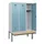 locker met bank,HxBxD 1950x1200x815mm,3vak,vak B 400mm,cilinderslot