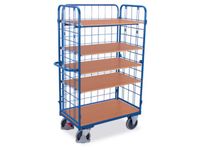 Etagewagen 500kg 1000x700mm H 1820mm 3 Wanden Draadgaas 5 Etages