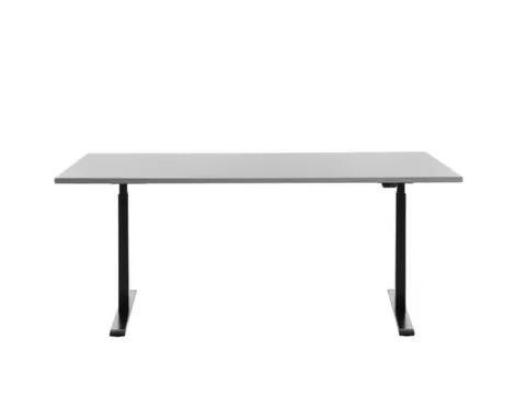 Elektrisch ihv bureau,HxBxD 700-1200x1800x800mm,blad grijs