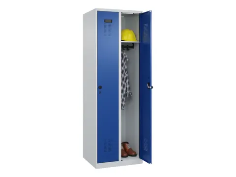 locker,HxBxD 1850x600x500mm,2vak,vak B 300mm,draaigrendel