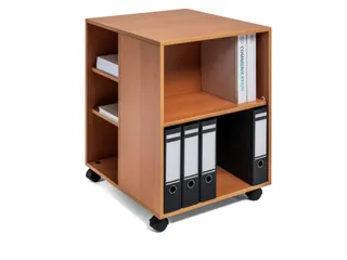 bijzetkast,HxBxD 748x528x592mm,beuken,6niveaus,2 OH - 1