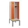 locker met bank,HxBxD 1950x600x815mm,2vak,vak B 300mm,cilinderslot