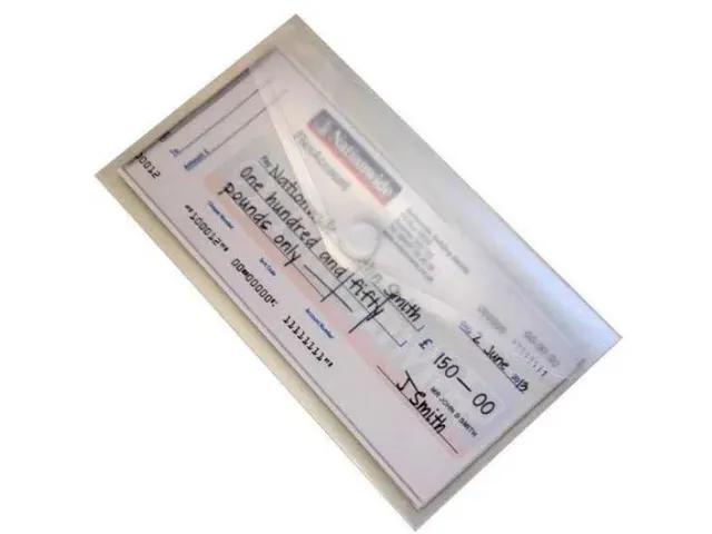 Enveloptas Velcro DIN 225x125mm Transparant Pak 10 stuks