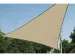 Voile solaire perméable triangulaire 3,6x3,6x3,6m Champagne