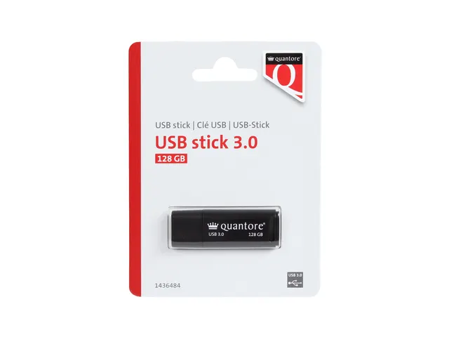 Quantore USB-stick 3.0 128GB Zwart